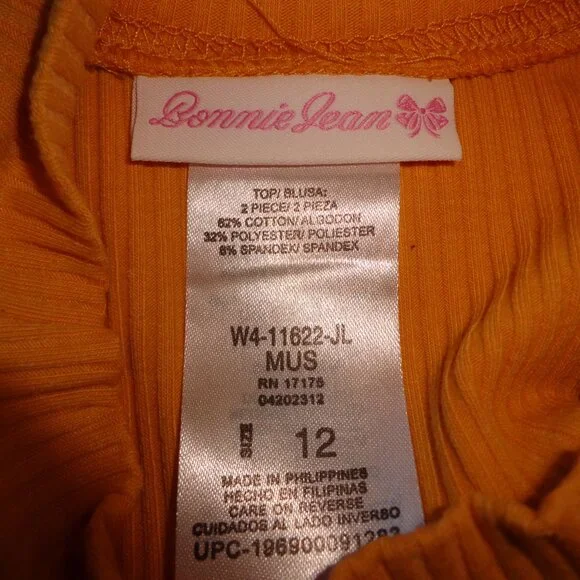 NWT Bonnie Jean Girls 12 Plaid Jumper and Top Set